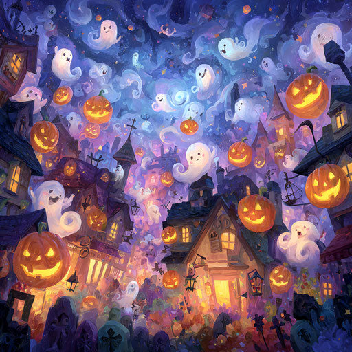 Cheerful Halloween Celebration with Whimsical Touches