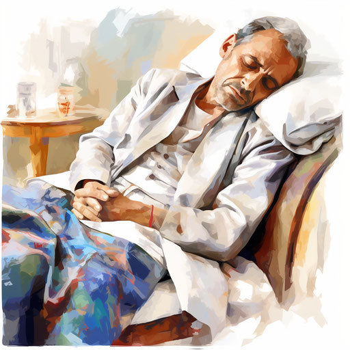 Ill clipart in the style of Impressionistic Art, on white background