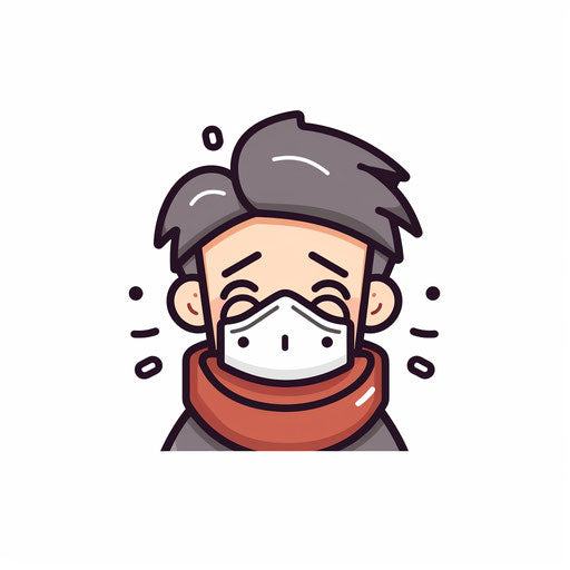 Sick clipart in Minimalist style, on white background