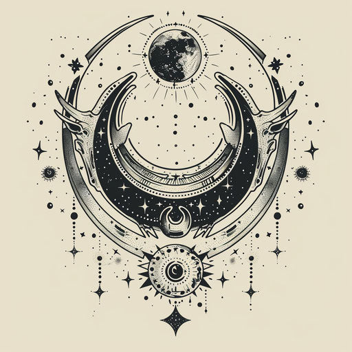 Horseshoe floating among cosmic stars