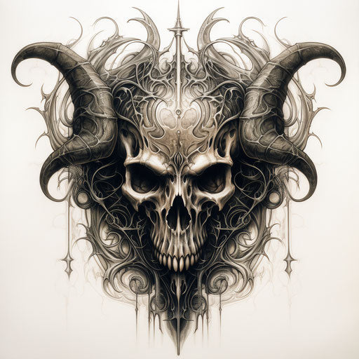 Bold Demon Tattoo Flash Set