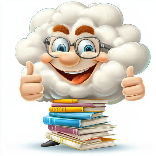 High-Quality Clouds Caricature Clipart for Dynamic Content