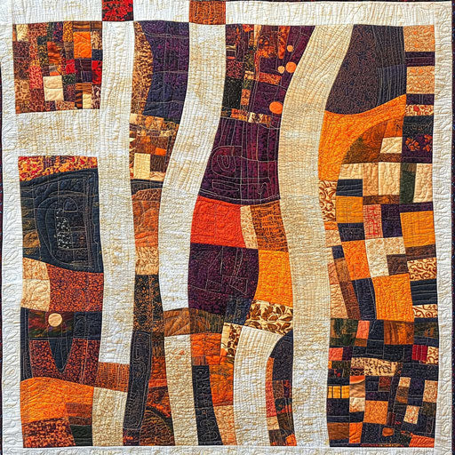 Abstract Thanksgiving traditions in autumn hues