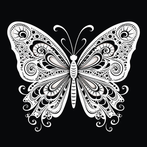 Monochromatic butterfly colorables: detailed yet bold
