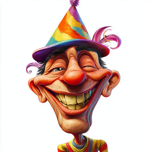 Scalable Human Caricature Clipart Vectors for Design Flexibility