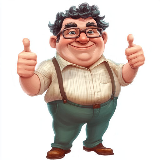 Vibrant Math Caricature Clipart for Art Education