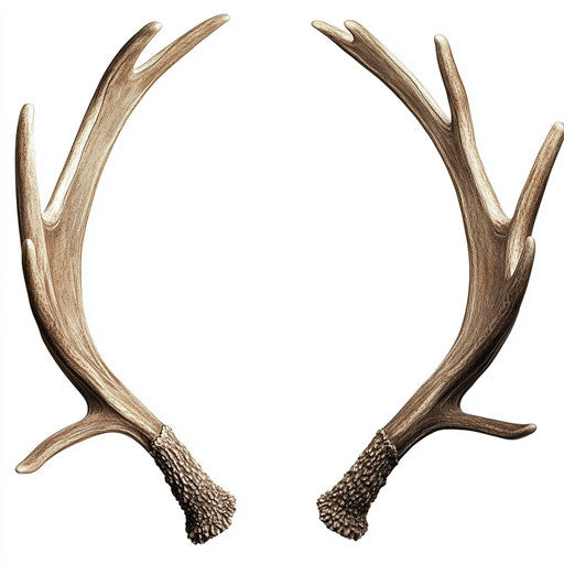 Realistic clipart of Reindeer Antlers, high-resolution, isolated