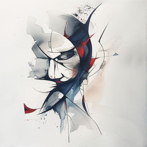 Transition from life to death through flowing shapes and muted colors