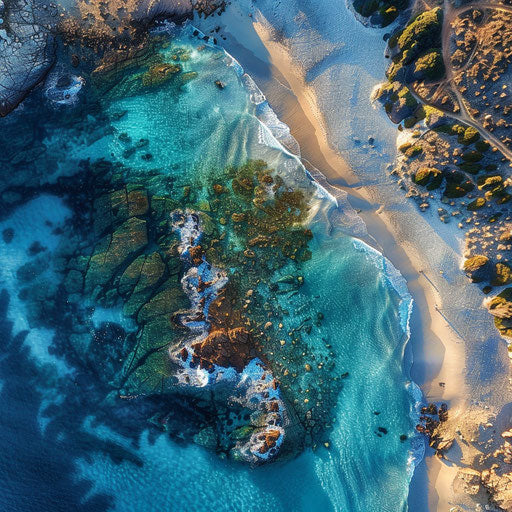 Golden Beach in Paros, Greece: clear water and pristine shore