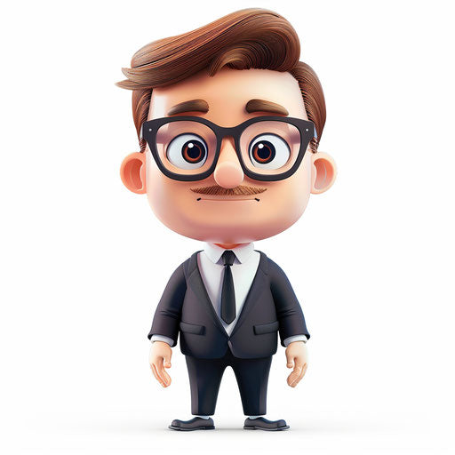 Realistic Mr. clipart on flat white background