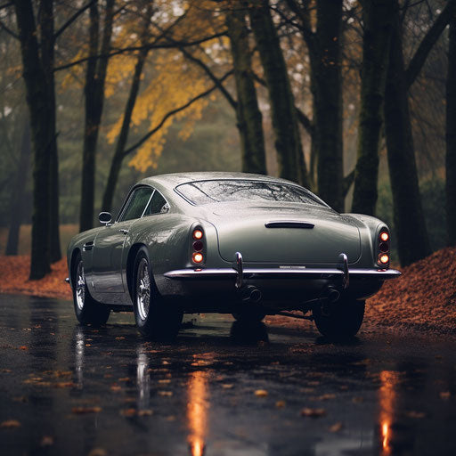 Rear view of the Aston Martin DB5