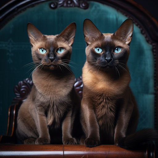 Two Burmese cats