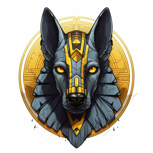 Dog in the head of an Egyptian pharaoh