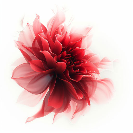 Realistic illustration of turning red on white background