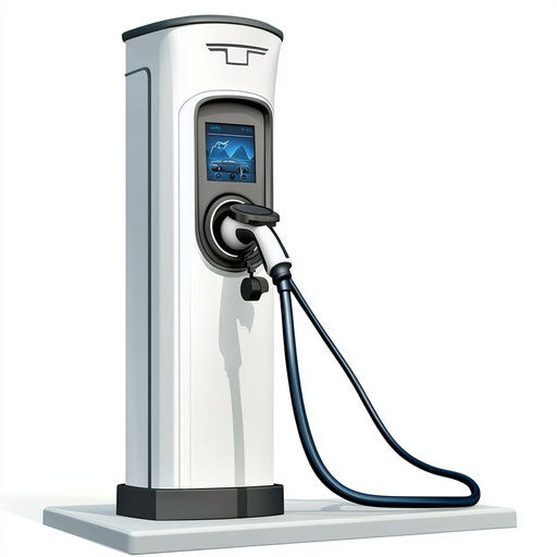 Electric Car Charging Station clipart, high-resolution, isolated
