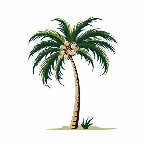 Minimalist palm tree illustration