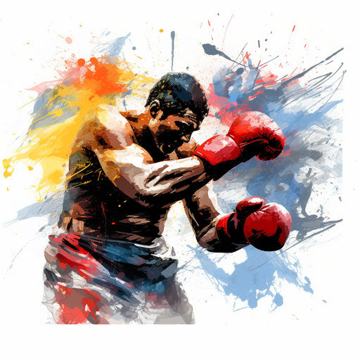 Punch clipart in the style of Impressionistic Art on a white background