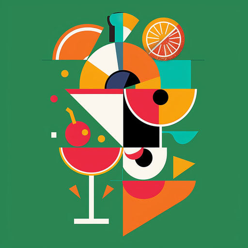 Playful restaurant logo with bright colors and fun shapes