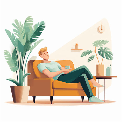 Minimalist Weekend Clipart on White Background