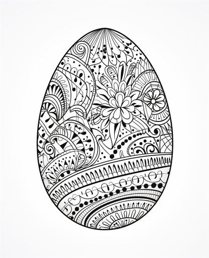 Fresh Easter egg coloring, intricate pointillism style
