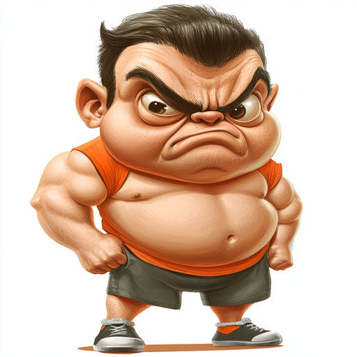 Creative Brave Caricature Clipart in Vector and 4K Formats