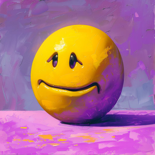 Sad emoticon song yellow and violet