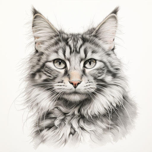 Manx Cat Sketch