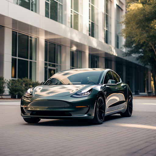 Luxury variant of Tesla Model 3 with high-end finishes