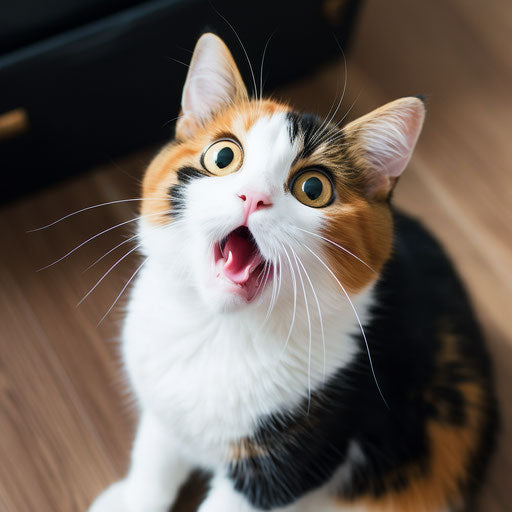 calico cat meowing