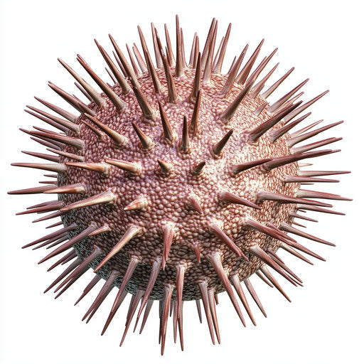 Realistic illustration of a sea urchin, high resolution