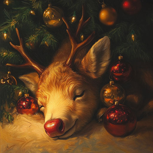 Warm glow near the Christmas tree