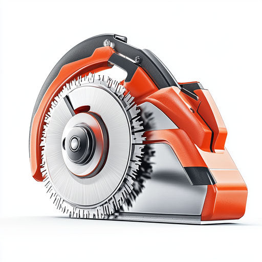 Realistic illustration of a circular saw