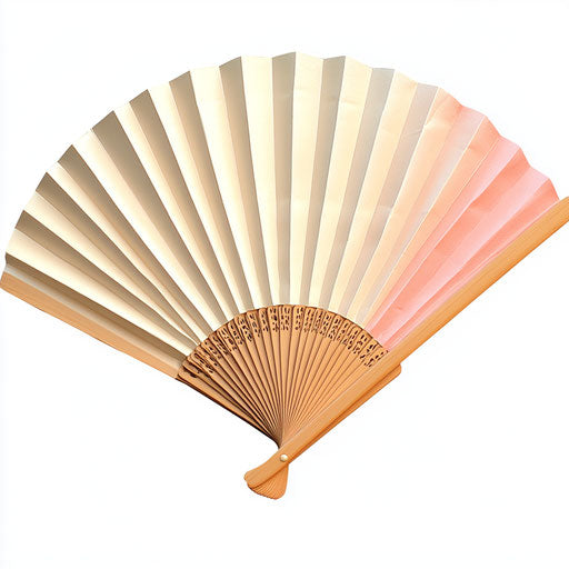 Realistic clipart of paper fans