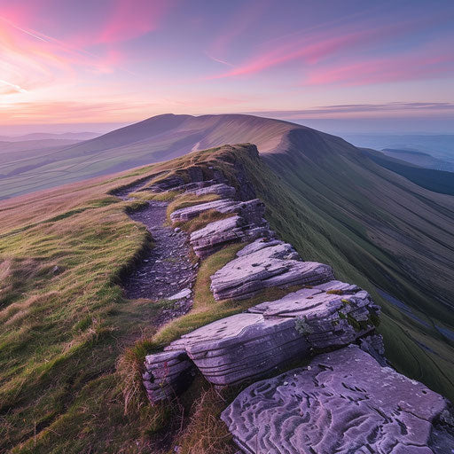 Tranquil sunrise with soft pastel colors