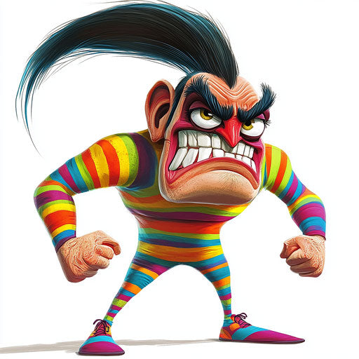 Dynamic Fiesta Caricature Clipart JPG for Digital Media