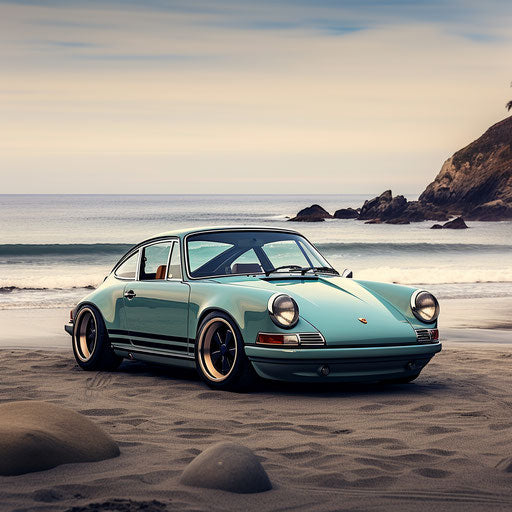Classic Porsche 911 Carrera Seafoam blue
