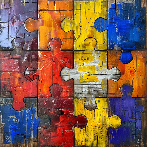 Interlocking connection puzzle, Ami James style