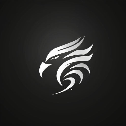 Dynamic logo with strong contrast and powerful design