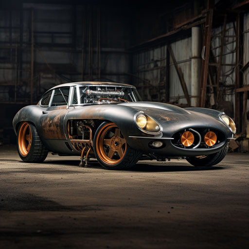 Jaguar E-Type Car Rat Rod