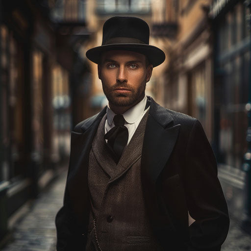 Business man in a longstanding historical setting