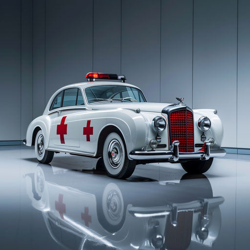 High-speed ambulance converted from 1954 Bentley R Type Continental