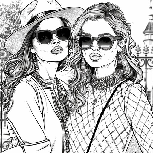 Best friends with chic and fashionable designs, Megan Hess style