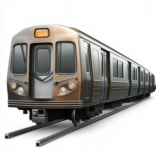Photorealistic clipart of a Subway, high resolution, isolated