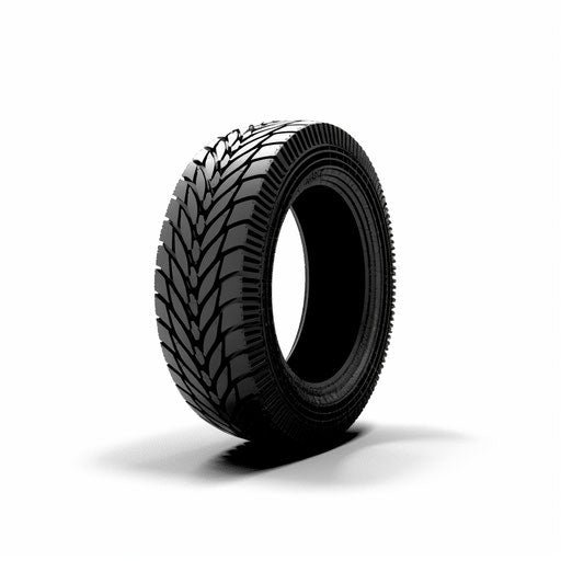 Tire clipart in the style of Minimalist, on a white background