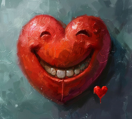 Cute emotic smile, in the style of humor meets heart, poignant, lovely 29:26