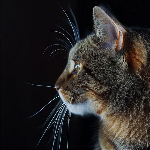 Brown cat sideview