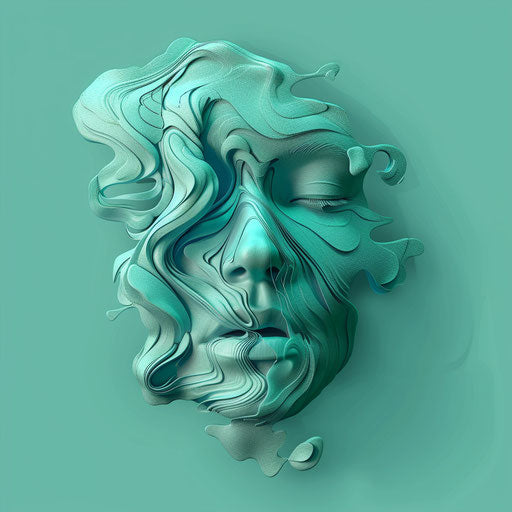 Realistic among us clipart with flat background, teal