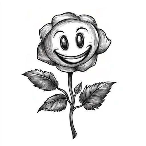 Radiant Smiley Tattoo Tattoo Art Set