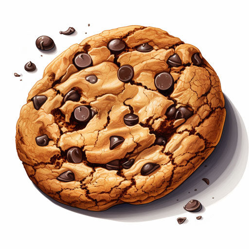 Cookie illustration in the style of Chiaroscuro Art