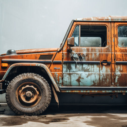 Vintage Patina of Mercedes Benz G Wagon